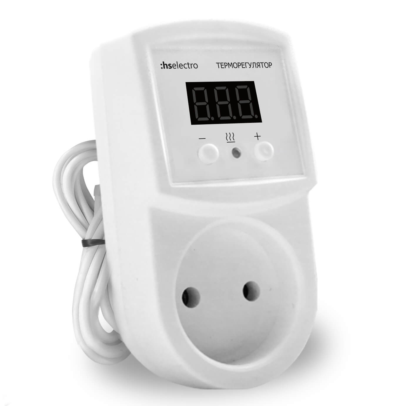 Терморегулятор для инфракрасных панелей и конвекторов HS Electro ТР-16р (с выносным датчиком) Терморегулятор для инфракрасных панелей и конвекторов HS Electro ТР-16р (с выносным датчиком)