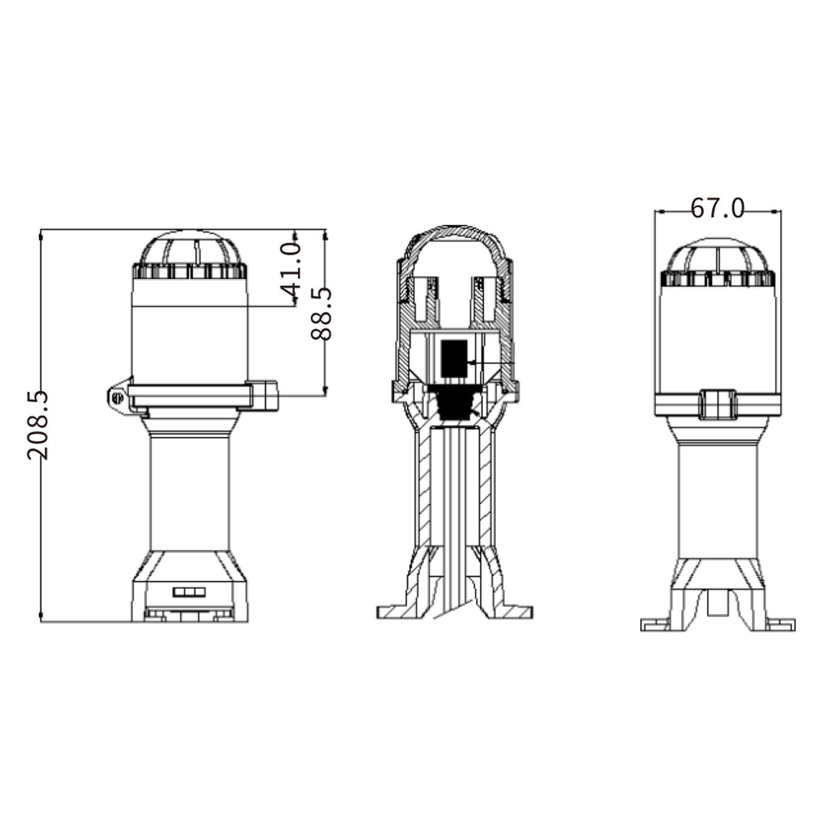 JHE-L-GET концевая заделка с индикационной лампой