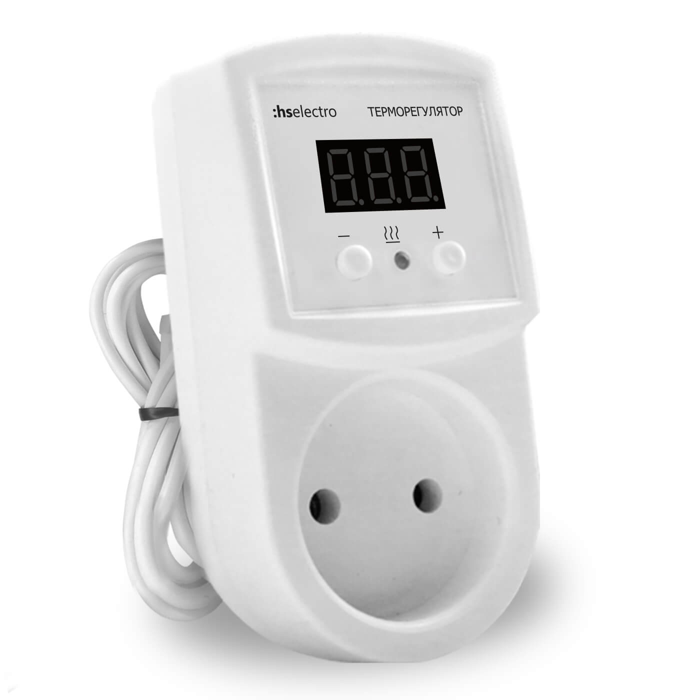 Терморегулятор для инфракрасных панелей и конвекторов HS Electro ТР-10р (с выносным датчиком) Терморегулятор для инфракрасных панелей и конвекторов HS Electro ТР-10р (с выносным датчиком)