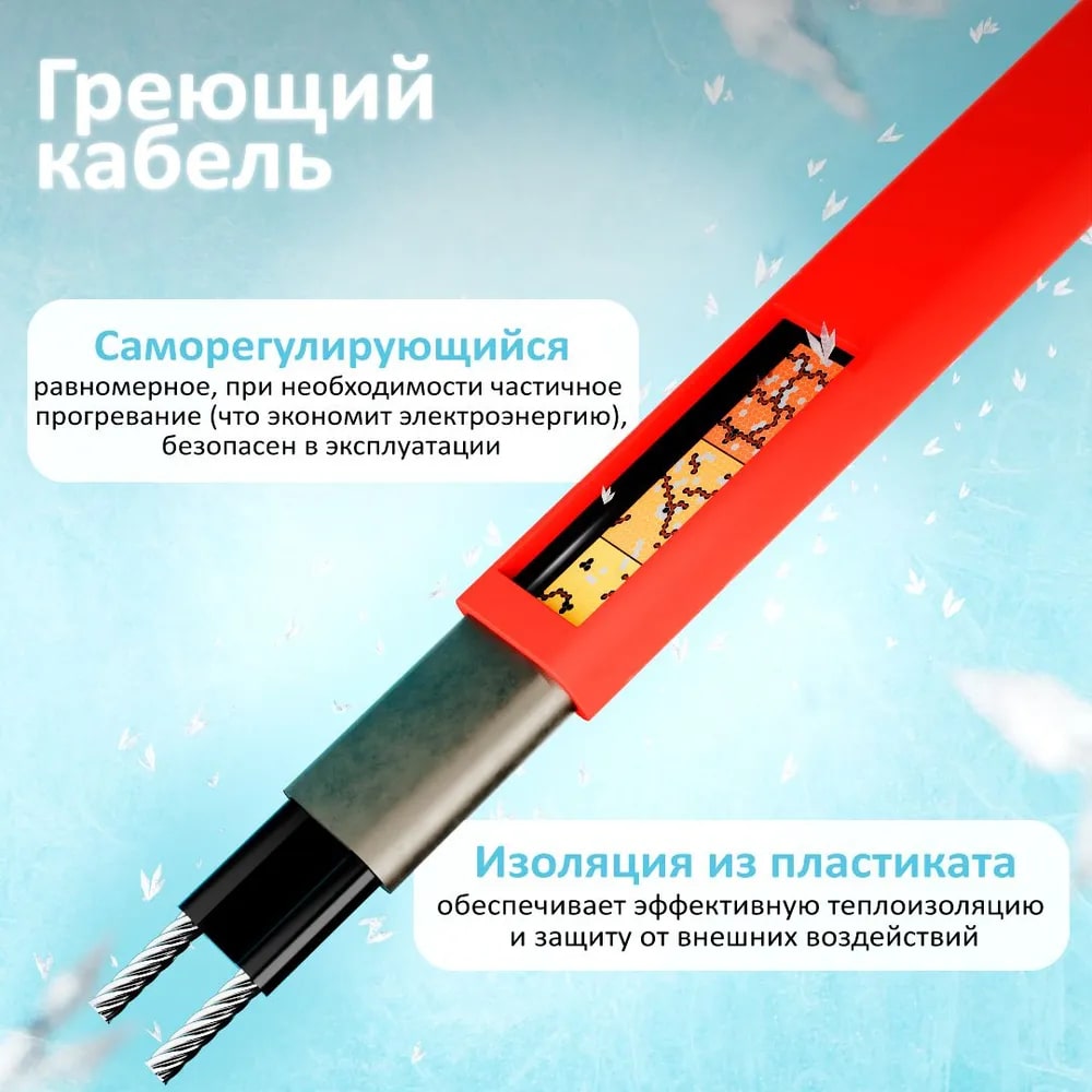 AlfaKit №1 16-2-10 комплект саморегулирующегося греющего кабеля