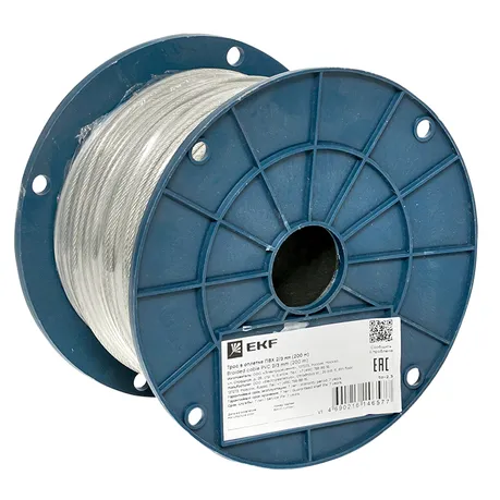 Трос в оплетке EKF ПВХ 2/3мм