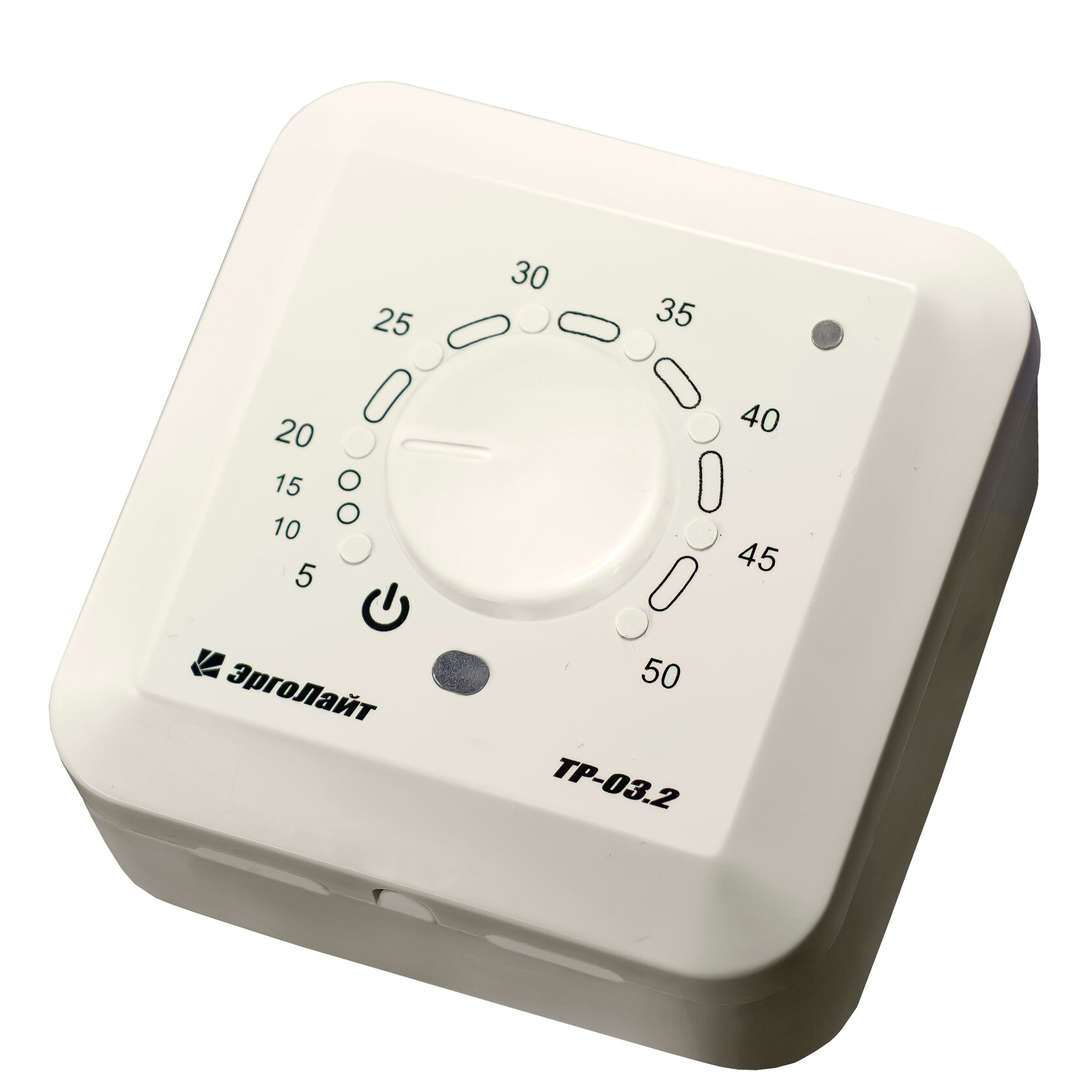 Эрголайт ТР-03.2В терморегулятор для теплого пола накладной с датчиком воздуха, бежевый Эрголайт ТР-03.2В терморегулятор для теплого пола накладной с датчиком воздуха, бежевый