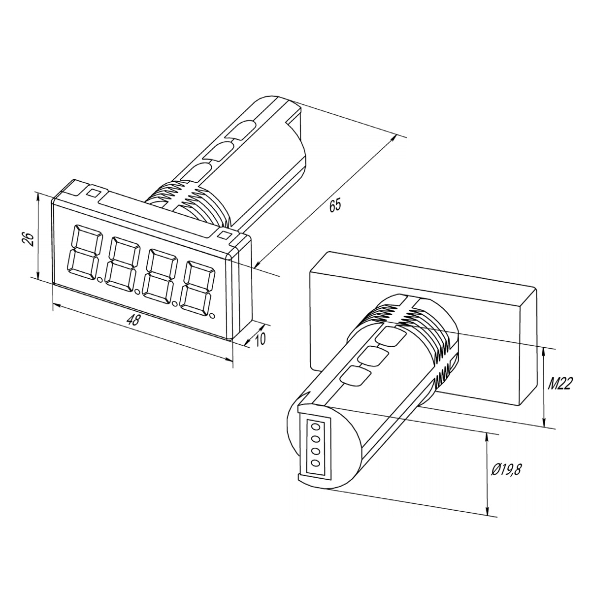 ИНС-Ф1.2.Щ9 вольтметр