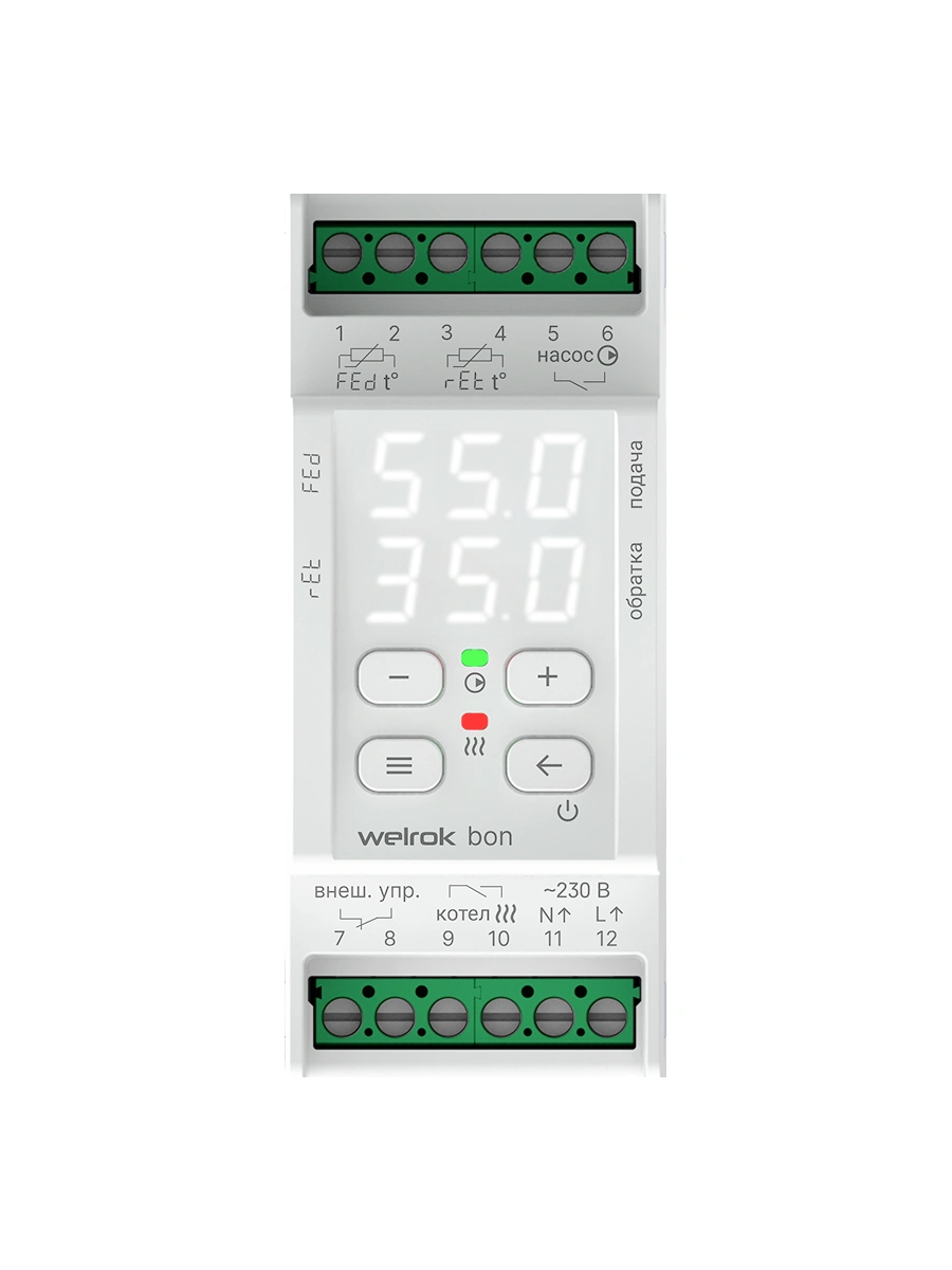 Welrok bon терморегулятор для электродных и ТЭНовых котлов