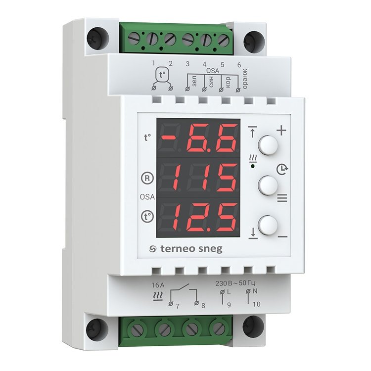 Terneo sneg с датчиком осадков терморегулятор для систем антиобледенения и снеготаяния с датчиком ос