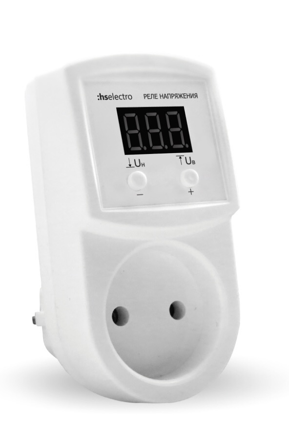 Реле напряжения HS Electro УКН-16р (в розетку) Реле напряжения HS Electro УКН-16р (в розетку)