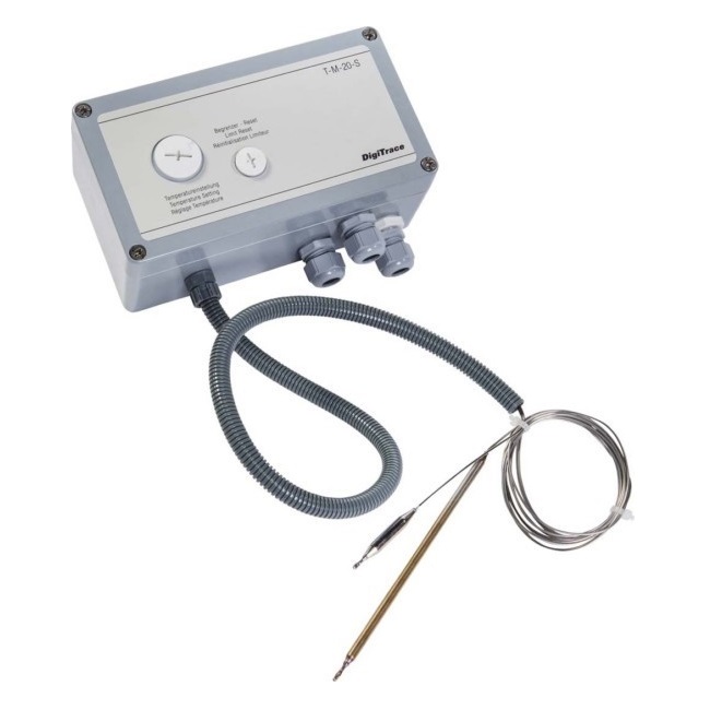 Термостат для греющих кабелей с ограничителем температуры T-M-20-S/0+50C Термостат для греющих кабелей с ограничителем температуры T-M-20-S/0+50C