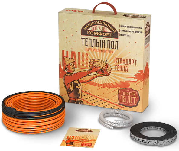 Кабельный теплый пол "Национальный комфорт" БНК 111,0 м/1500 Вт