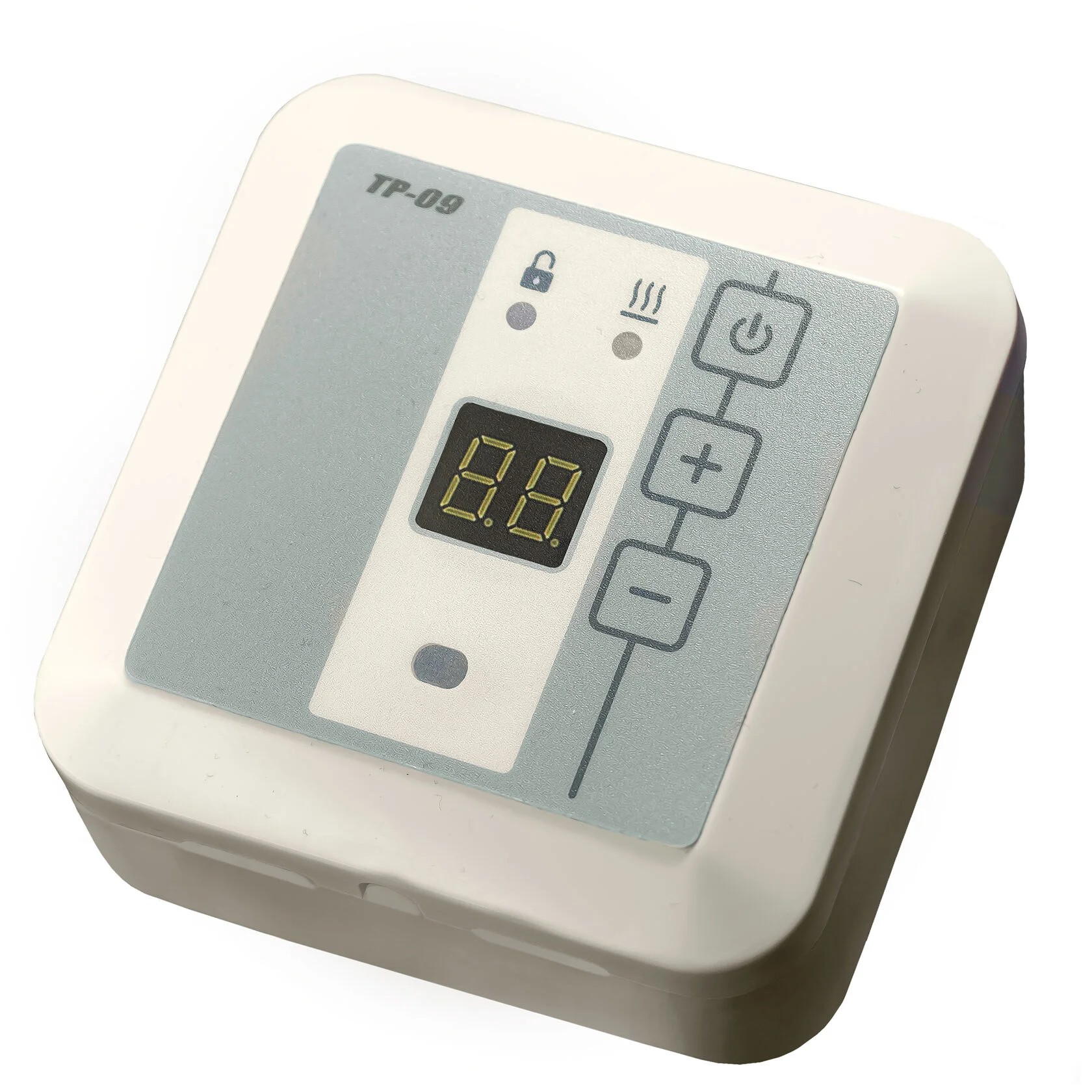 Эрголайт ТР-09ВП терморегулятор для теплого пола накладной с датчиками пола и воздуха, бежевый