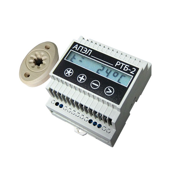 РТБ-2 терморегулятор для высокотепературного нагрева в корпусе DIN с декоративным датчиком