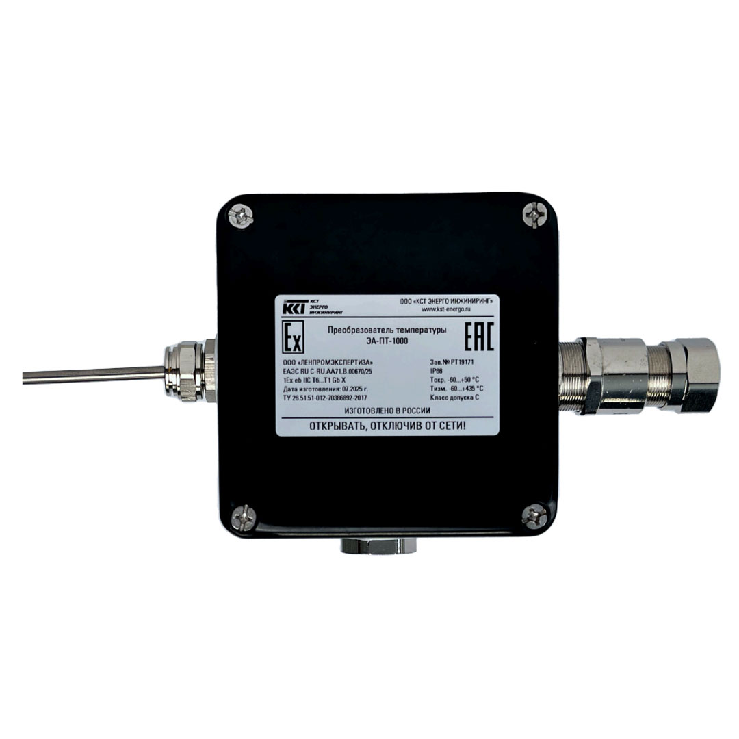 Преобразователь температуры ЭА-ПТ 007 температура измерения от -60...до 435 °C Преобразователь температуры ЭА-ПТ 007 температура измерения от -60...до 435 °C