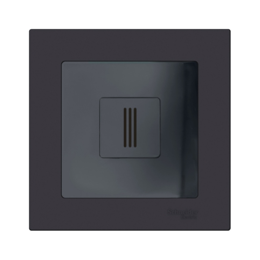 Датчик температуры воздуха Эрголайт, черный (в рамки Schneider Electric Atlas Design)