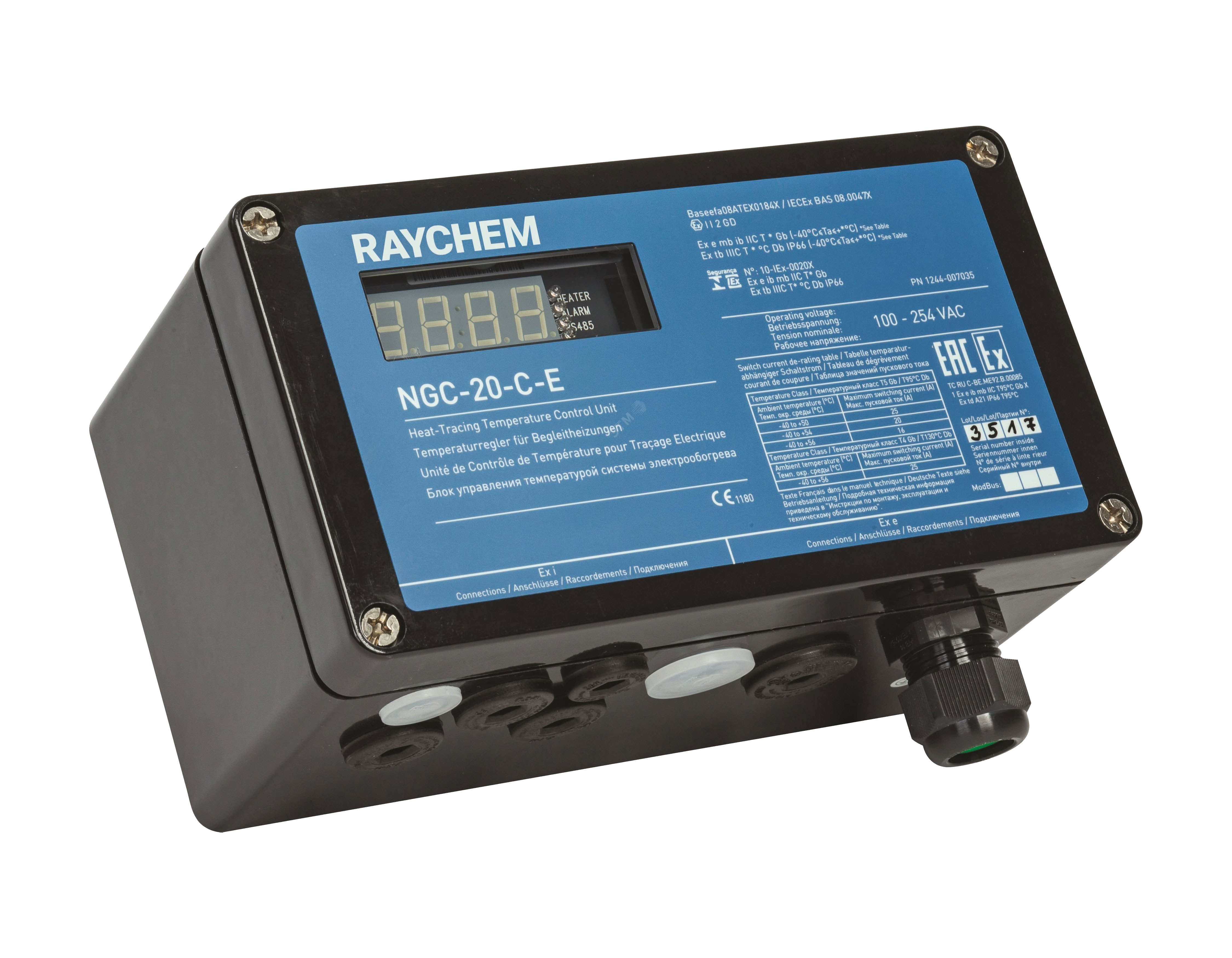 Термостат для греющих кабелей NGC-20-C-E Термостат для греющих кабелей NGC-20-C-E