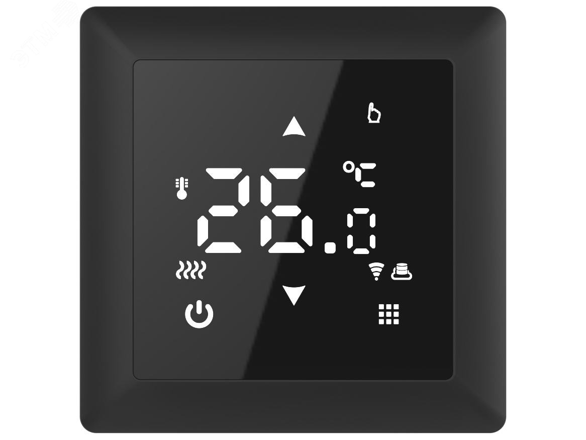 Русское тепло ТР-515 Wi-Fi терморегулятор для теплого пола, черный Русское тепло ТР-515 Wi-Fi терморегулятор для теплого пола, черный