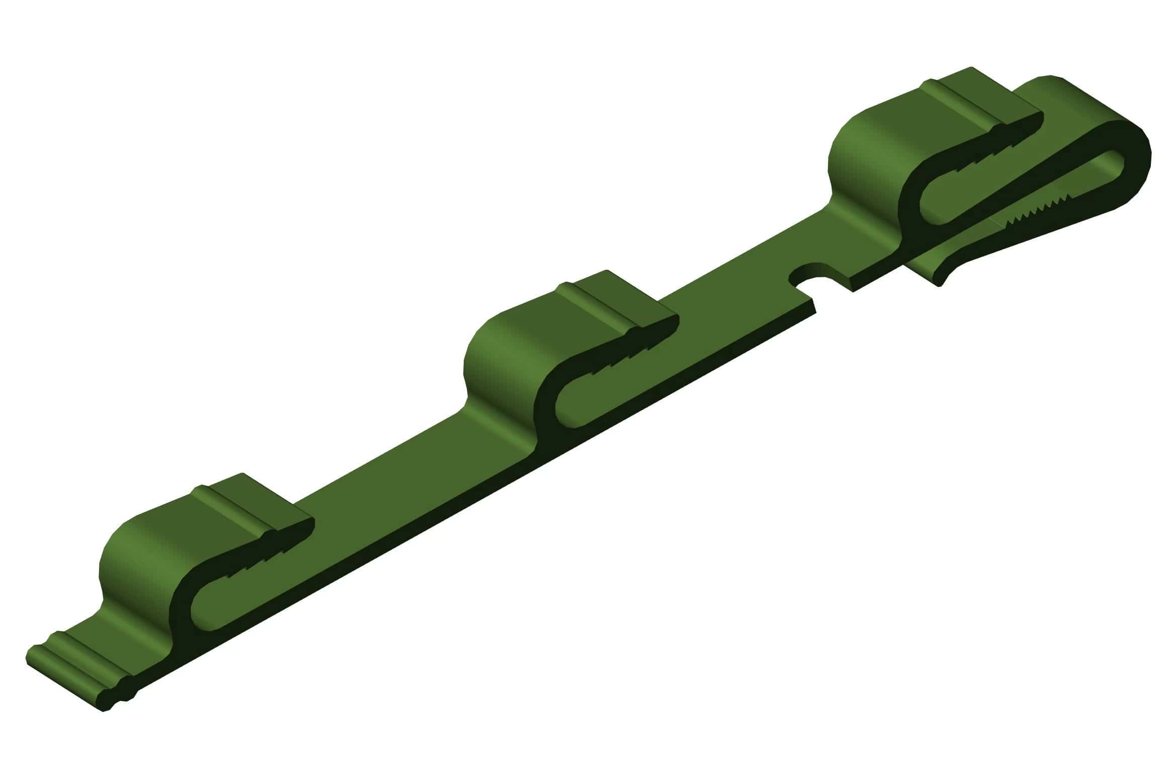 КМ/3Т зажим крепежный, зеленый RAL 6002 КМ/3Т зажим крепежный, зеленый RAL 6002