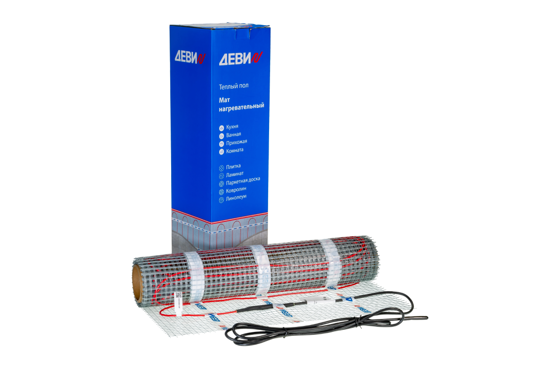 DEVIcomfort 150T 600 Вт, 0,5x8м, 4м² нагревательный мат для теплого пола DEVIcomfort 150T 600 Вт, 0,5x8м, 4м² нагревательный мат для теплого пола