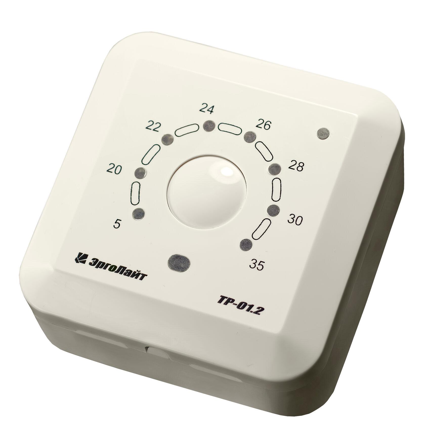 Эрголайт ТР-01.2П терморегулятор для теплого пола накладной с датчиком пола, бежевый Эрголайт ТР-01.2П терморегулятор для теплого пола накладной с датчиком пола, бежевый