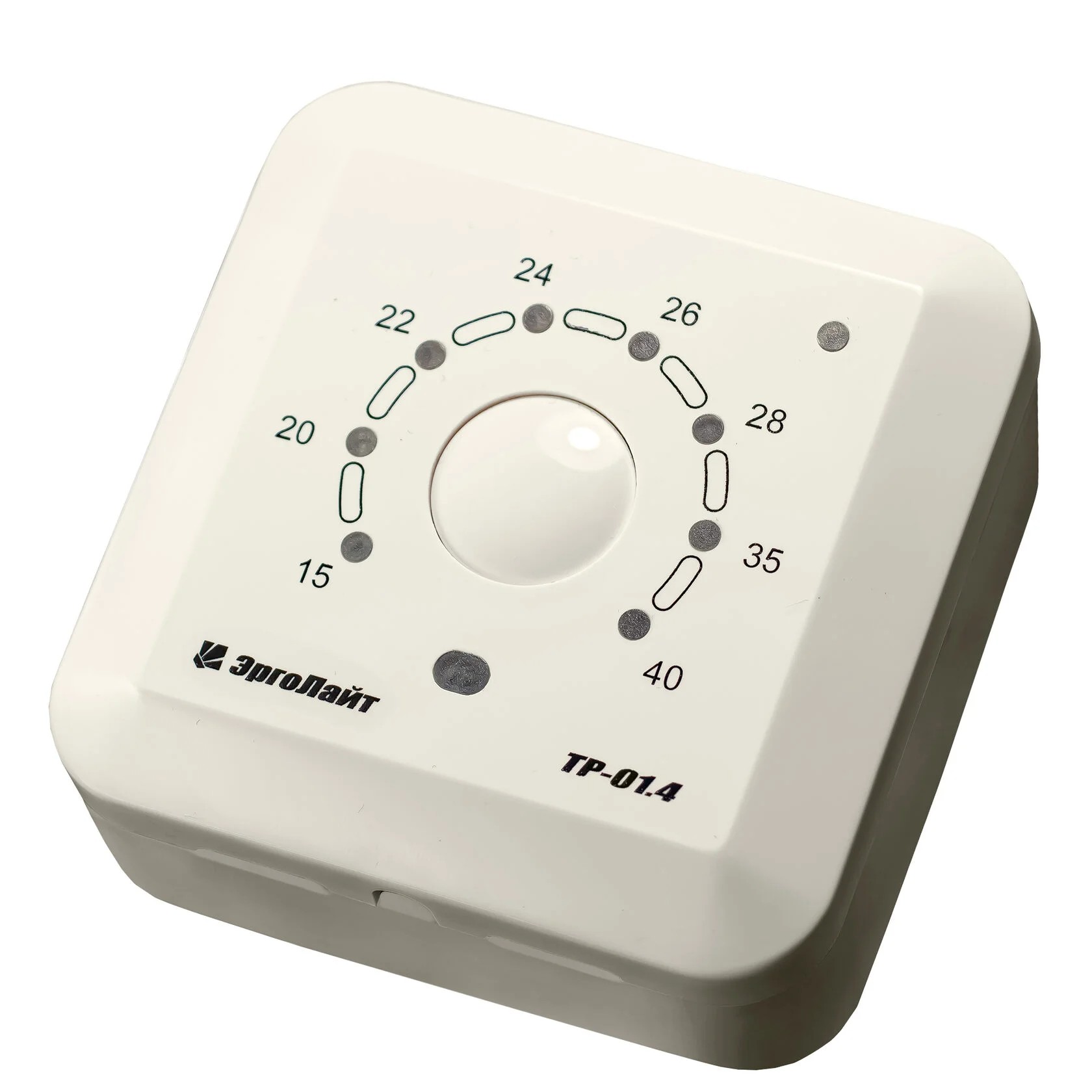 Эрголайт ТР-01.4В терморегулятор для теплого пола накладной с датчиком воздуха, бежевый Эрголайт ТР-01.4В терморегулятор для теплого пола накладной с датчиком воздуха, бежевый