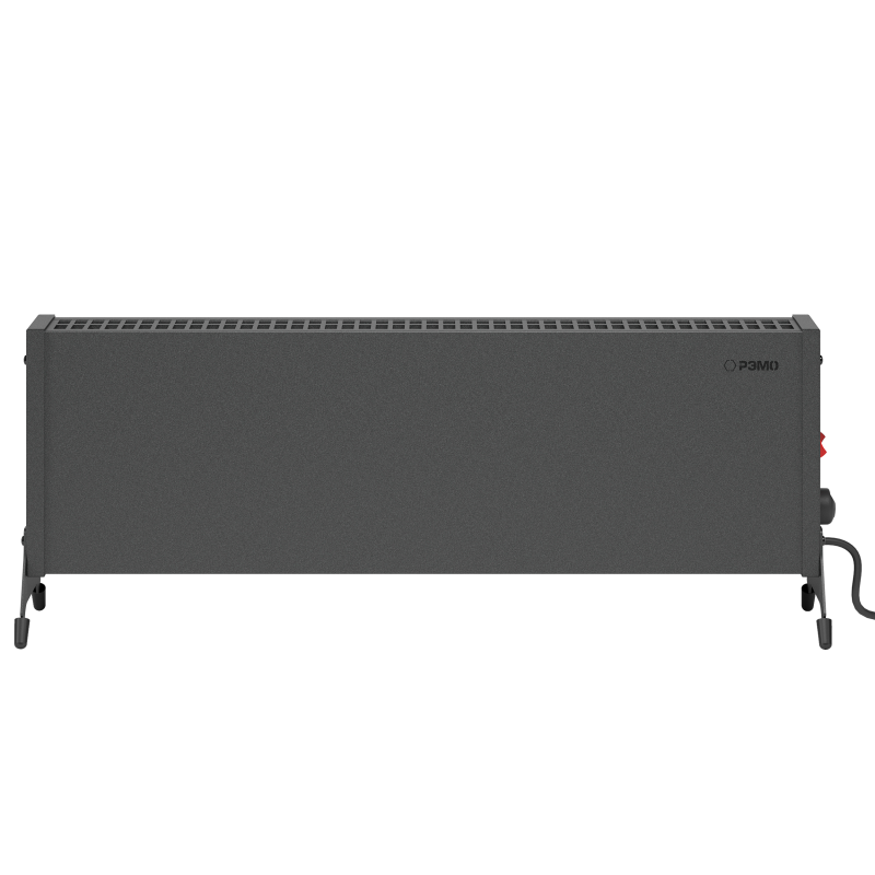 1 вид прямо Низкопрофильный конвектор СБМ2000 чёрный-800x800