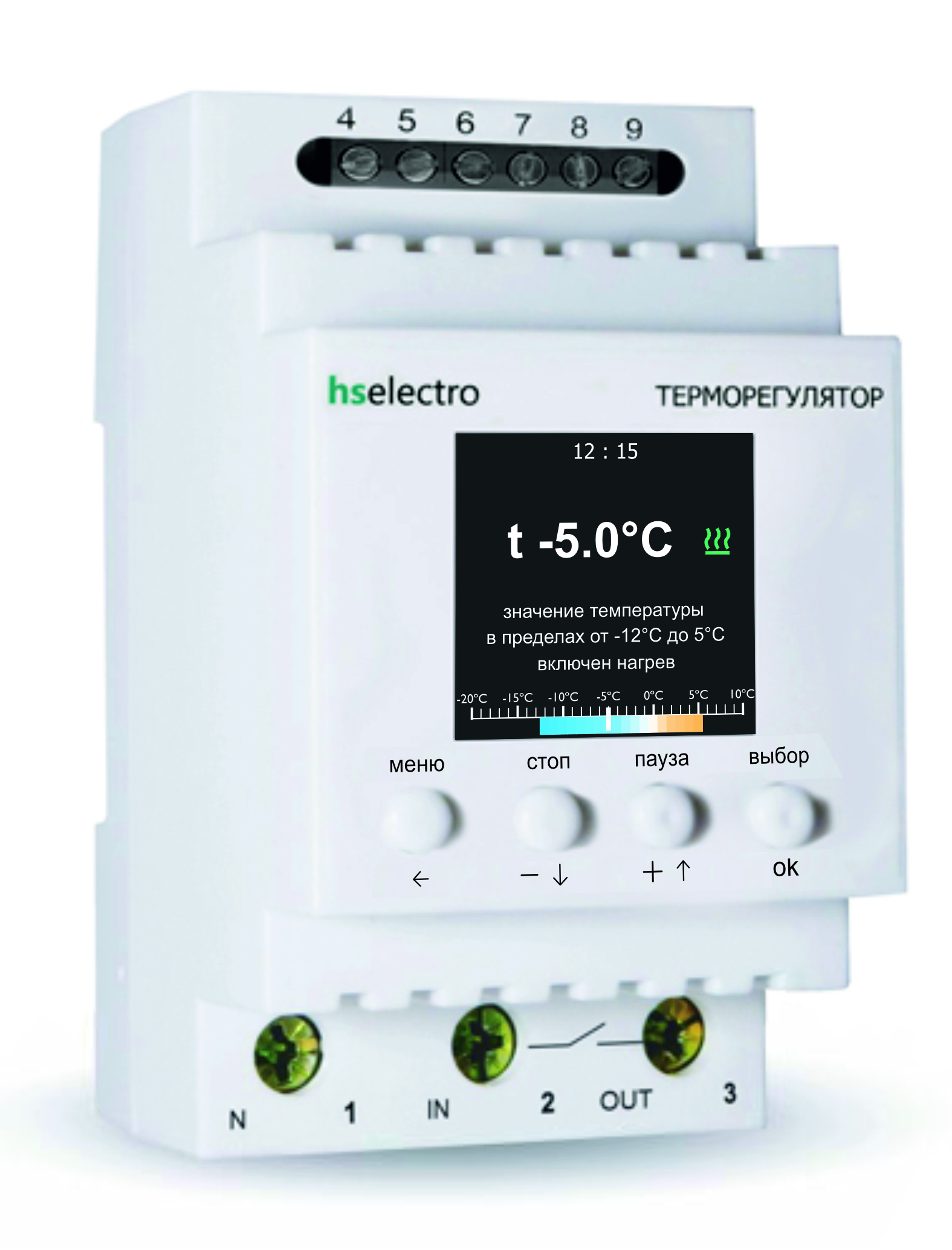 HS Electro ТС-4 терморегулятор для систем антиобледенения и снеготаяния